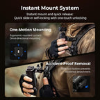 SMALLRIG Universal Three-in-One Camera Clip Kit, Quick Release System, Backpack - Image 3