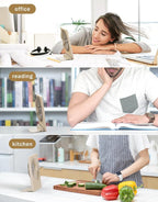 Zuvas Desk Fan Battery Operated Fan Rechargeable 180°Tilt Folding Personal Fan - Image 7