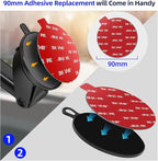 Dashboard Pad Mounting Disk for Suction Cup, 3.75” Large Plastic Extra Strong - Image 6