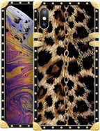 Compatible with iPhone Xs Max Case, Seamless Gold Chain Leopard Luxury Golden by Unknown