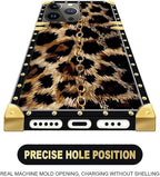 Compatible with iPhone 16 Pro Max Case, Seamless Gold Chain Leopard Luxury - Image 5
