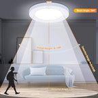 Motion Sensor LED Ceiling Light, 15W & 1200LM, 3 Colors in 1, 7.5inch Flush - Image 4