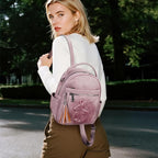 Mini Backpack Purse for Women, Embossed Leather Small Backpack Fashion Travel - Image 2