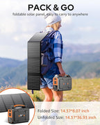 Solar Powered Generator 200W Peak/100W Rated, Portable Solar Generator Power - Image 6