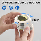 TFQXA1Z Portable Silent Clip On Bladeless Fan, Rechargeable Wearable Fan - Image 4