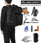 aiGear Tactical Backpack for Men, 45L Military Backpack, 3-Day Bug Out Bag for - Image 2