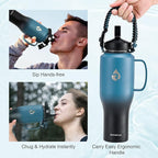 RAYMYLO Insulated Water Bottle 40oz, Stainless Steel Water Bottle - Image 3