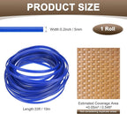 M METERXITY 1-Pack Wicker Repair Kit, 5mm x 33ft/10m Plastic Flat Rattan - Image 3