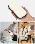 Off White Small Travel Electronic Organizer Case - Image 6