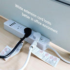FIRMERST 1875W 10 Feet Extension Cord Heavy Duty Low Profile White 15A - Image 6