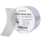 Secopad Grey Window Screen Repair Tape, 2IN X 35FT Screen Repair Kit by Secopad
