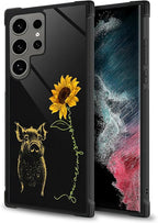 for Samsung Galaxy S24 Ultra Case, Pig Sunflower Yellow Sunshine Pattern - Image 2