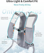 ECOHUB Hydration Backpack with 2L Water Bladder, Lightweight Running Hydration - Image 2
