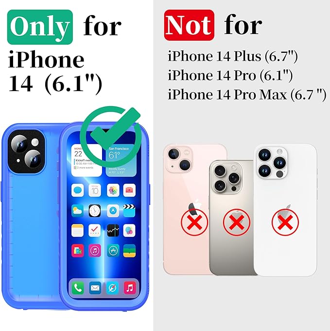 Cozycase Compatible with iPhone 14 Waterproof Case - Image 2