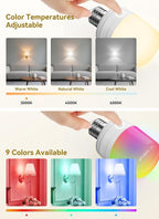 Minetom E26 Rechargeable Light Bulbs - Image 4
