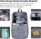 MAXTOP Travel Laptop Backpack Business Anti-theft Backpacks College Bookbag - Image 2