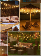Ollny Outdoor String Lights 160FT, Shatterproof Connectable Patio Lights - Image 8