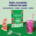Ultima Replenisher Daily Electrolyte Powder – Watermelon, 20 Stickpacks – Zero - Image 2