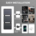 FlexSolar 28W 12V Portable Solar Panel Battery Charger Maintainer Kits Trickle - Image 2