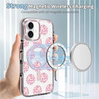 Case for iPhone 16, Disco Balls Pink Phone Case Design，for Women Girls Magnetic - Image 4