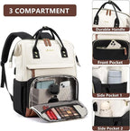 Focdod Laptop Backpack for Women, 17 Inch Work Business Backpacks Purse - Image 3