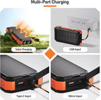 ERRBBIC Solar Charger Power Bank 49800mAh, 22.5W Portable Charger, 15W Wireless - Image 7