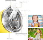 Kids Stainless Steel Cups with Lids, Spill Proof Metal Tumblers With Stainless - Image 4