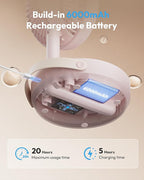 Gaiatop Foldable Small Desk Fan, 6000mAh Battery Powered Portable Fan - Image 5