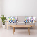 Ambesonne Mardi Gras Throw Pillow Cushion Case Pack of 4, Modern Accent - Image 4