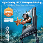 Rynapac IPX8 Waterproof Phone Pouch Floating, Double Space Waterproof Phone Case - Image 2