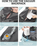 coofay Vacuum Backpack Travel - Image 3