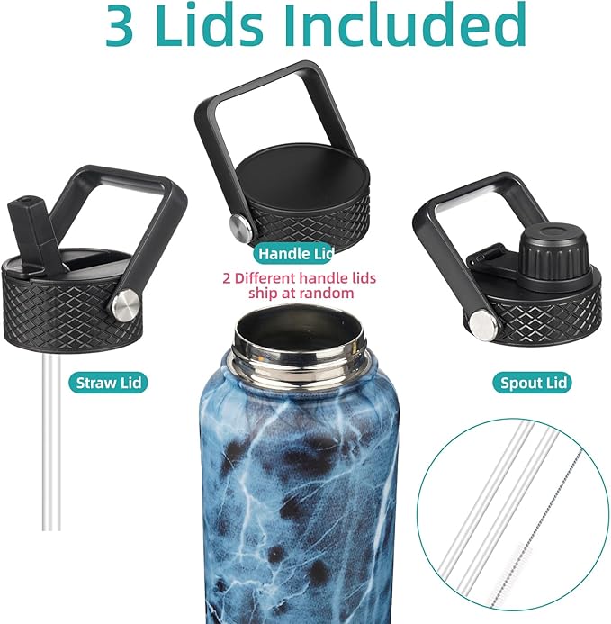 Konokyo Insulated Water Bottle 24oz Stainless Steel Sport Bottles - Image 3