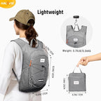 HALOVIE 15L Foldable Hiking Backpack Phone Pocket Lightweight Travel Daypack - Image 4