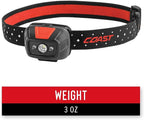 Coast® FL19 365 Lumen Dual Color LED Headlamp, Batteries & Hard Hat Clips - Image 10