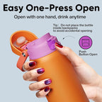 Insulated Water Bottle with Straw - Image 5