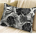 EKOBLA Palm Leaf Decorative Lumber Cushion Case Tropical Jungle Leaf Hand Drown - Image 3