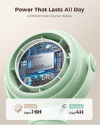 SWEETFULL Baby Stroller Fan - 4000mAh Rechargeable 4-Speed Quiet - Image 4