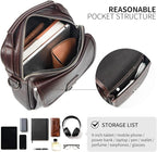 Augus Leather Small Messenger Bag - Image 6