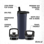 ZULU Base 18oz Kids Stainless Steel Water Bottle - Image 4