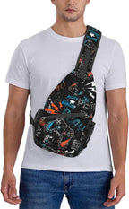 Sling Backpack For Men Hiking Daypack Crossbody Shoulder Bag Travel Chest Pack - Image 2