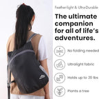 Ultra Lightweight Travel Foldable Backpack, Water Resistant Reusable Hiking - Image 3