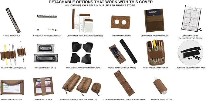 TACTICAL NOTEBOOK COVERS Tactical Admin Notebook Cover System | Zippered Map - Image 2