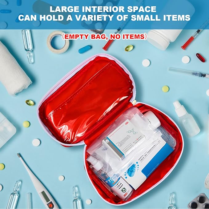 AOUTACC 6pcs First Aid Bag Empty, Waterproof Durable First Aid Kit Bag Empty - Image 2