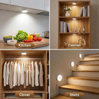5Pack Under Cabinet Lighting, 2000mAh Rechargeable LED Puck Lights, Magnetic - Image 6