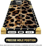 Compatible with iPhone 15 Pro Case, Seamless Gold Chain Leopard Luxury Golden - Image 5