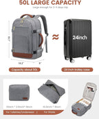 LOVEVOOK 50L Large Carry on Backpack, Travel Backpack - Image 2