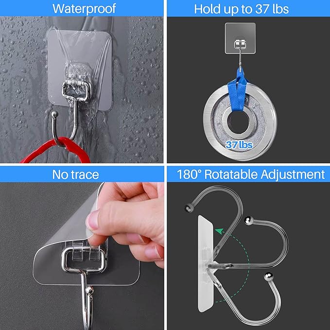 Antimbee 40-Pack Adhesive Hooks - Image 3