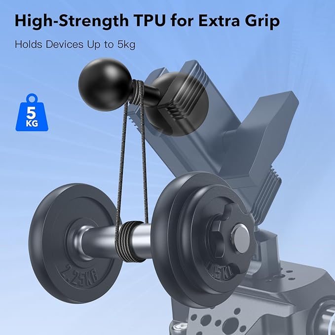 1-Inch B Size Ball to 20mm Ball Adapter – TPU Anti-Slip Converter, Compatible - Image 6
