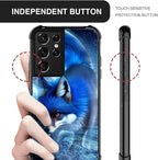 for Samsung Galaxy S21 Ultra Case, Snowy Mountain Fox Lake Pattern Graphic - Image 4