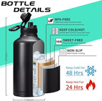 Insulated Water Bottle 64oz - Image 4